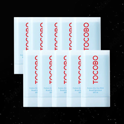 *10EA* [TOCOBO] Cotton Airy Sun Stick SPF50 19ml Bundle+ FREE GIFT