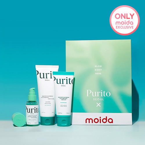 MOIDA BOX [Purito Seoul] Panthenol & Centella Repair Box (Cream + Serum + Cleansing Foam)