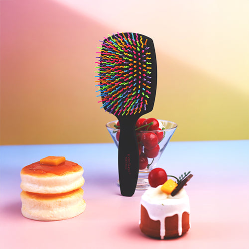 [EYECANDY] Rainbow Volume S Paddle Brush_Black