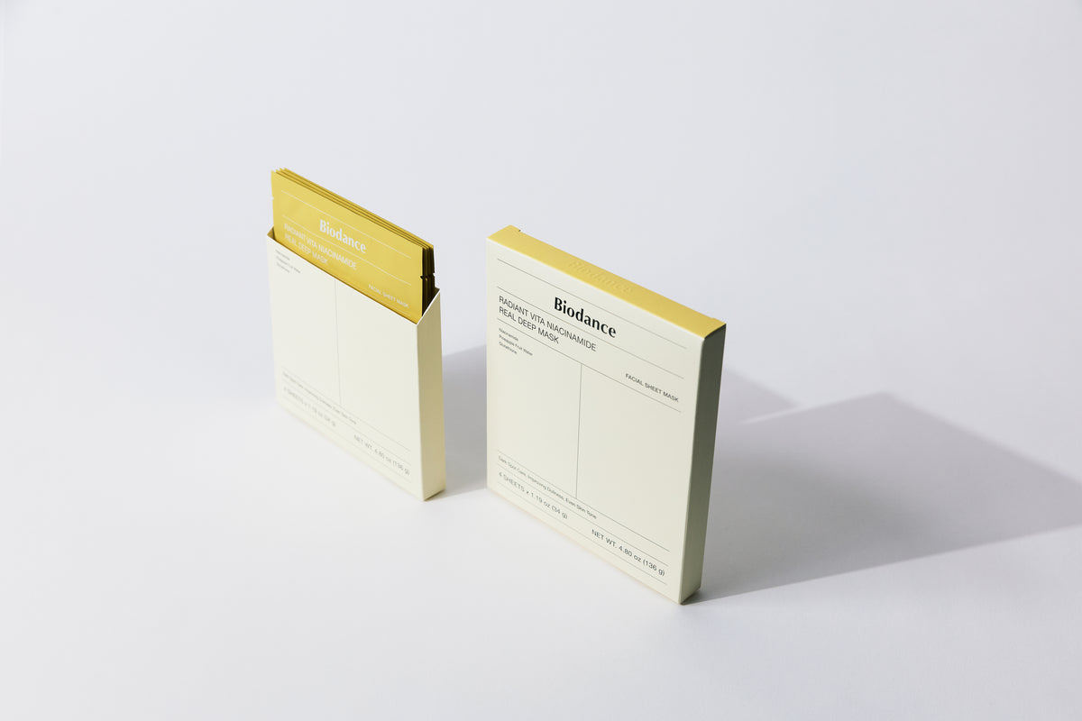 [Biodance] Radiant Vita Niacinamide Real Deep Mask (4ea)