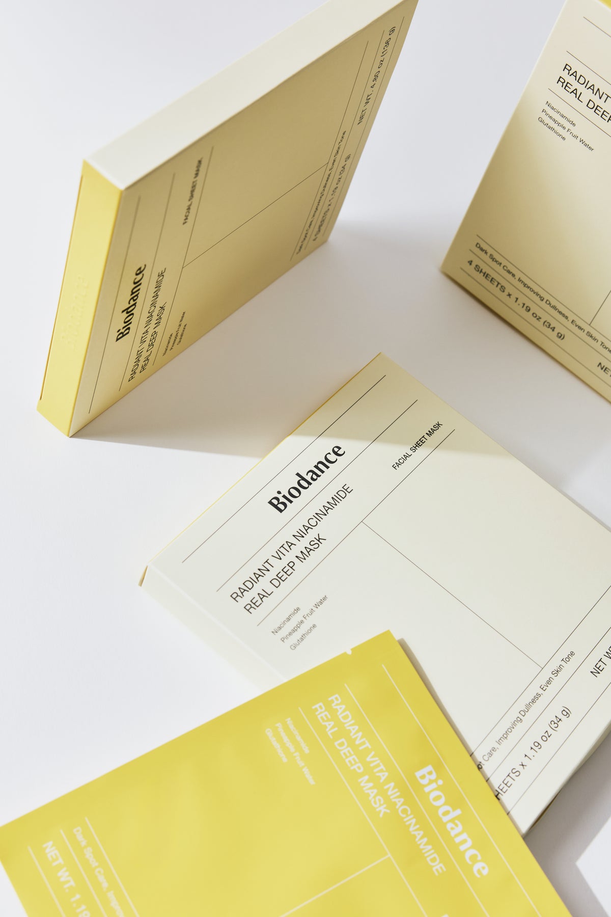 [Biodance] Radiant Vita Niacinamide Real Deep Mask (4ea)