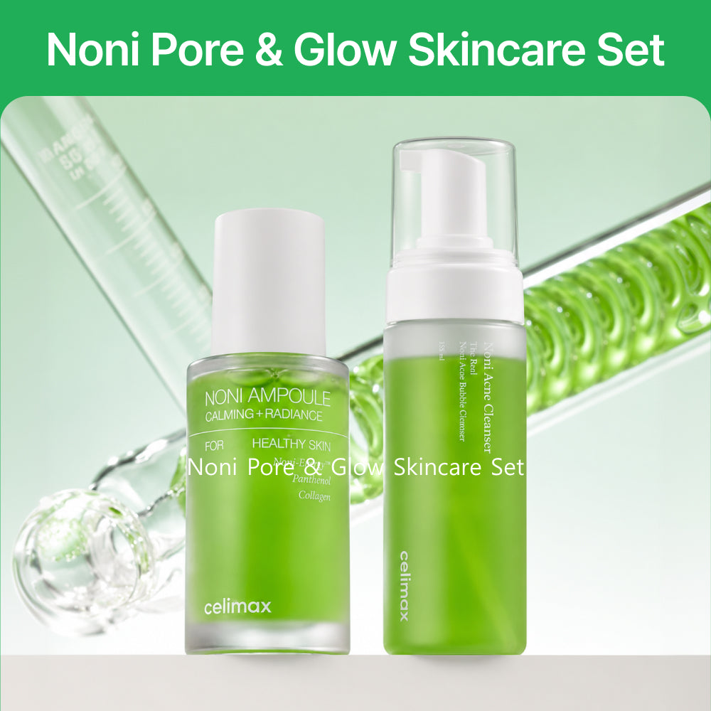 *Special Price* [celimax] Noni Pore & Glow Skincare Set (Noni Bubble Cleanser + Noni Energy Ampoule)