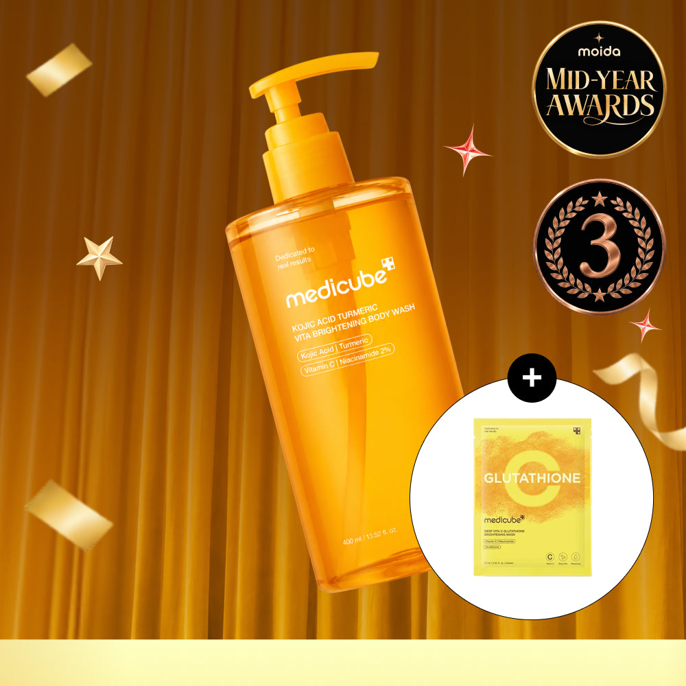 [MEDICUBE] Kojic Acid Turmeric Brightening Body Wash 400ml + FREE GIFT