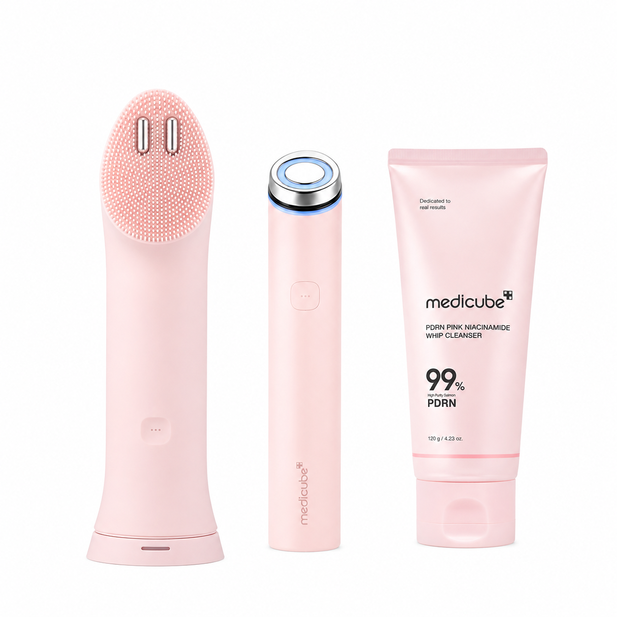» MOIDA SET [MEDICUBE] Glow Cleansing Set #Pink (AGE-R Booster Pro Mini Plus + AGE-R Booster Cleanser + PDRN Pink Niacinamide Whip Cleanser) *Special Price* (100% off)