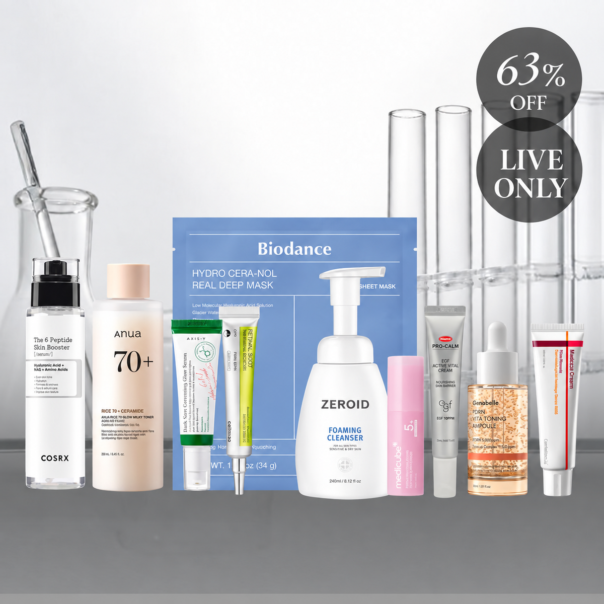 LIVE-EXCLUSIVE [MOIDA] Skin Recovery Clinic Set (10 Items Included)