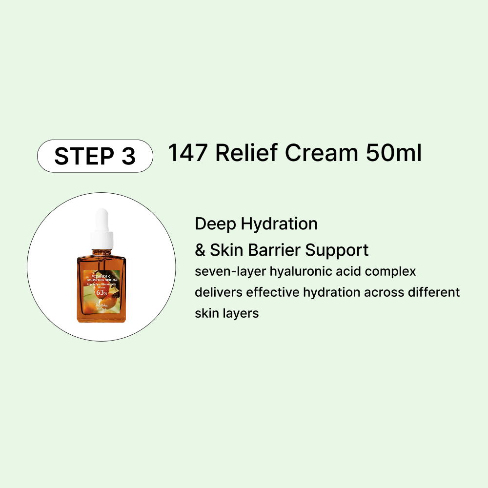 MOIDA SET [Dr. Althea] Brightening & Relief Routine Set for Dry Skin (147 Cream + Vitamin C Serum + Cleansing Balm) *Special Price*