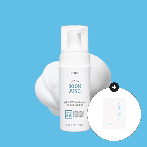 [Etude] Soon Jung Whip Cleanser 150ml + Free Gift