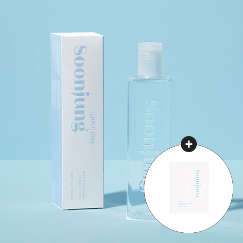 [Etude] *renew* SoonJung pH 5.5 Relief Toner 350ml + Free Gift
