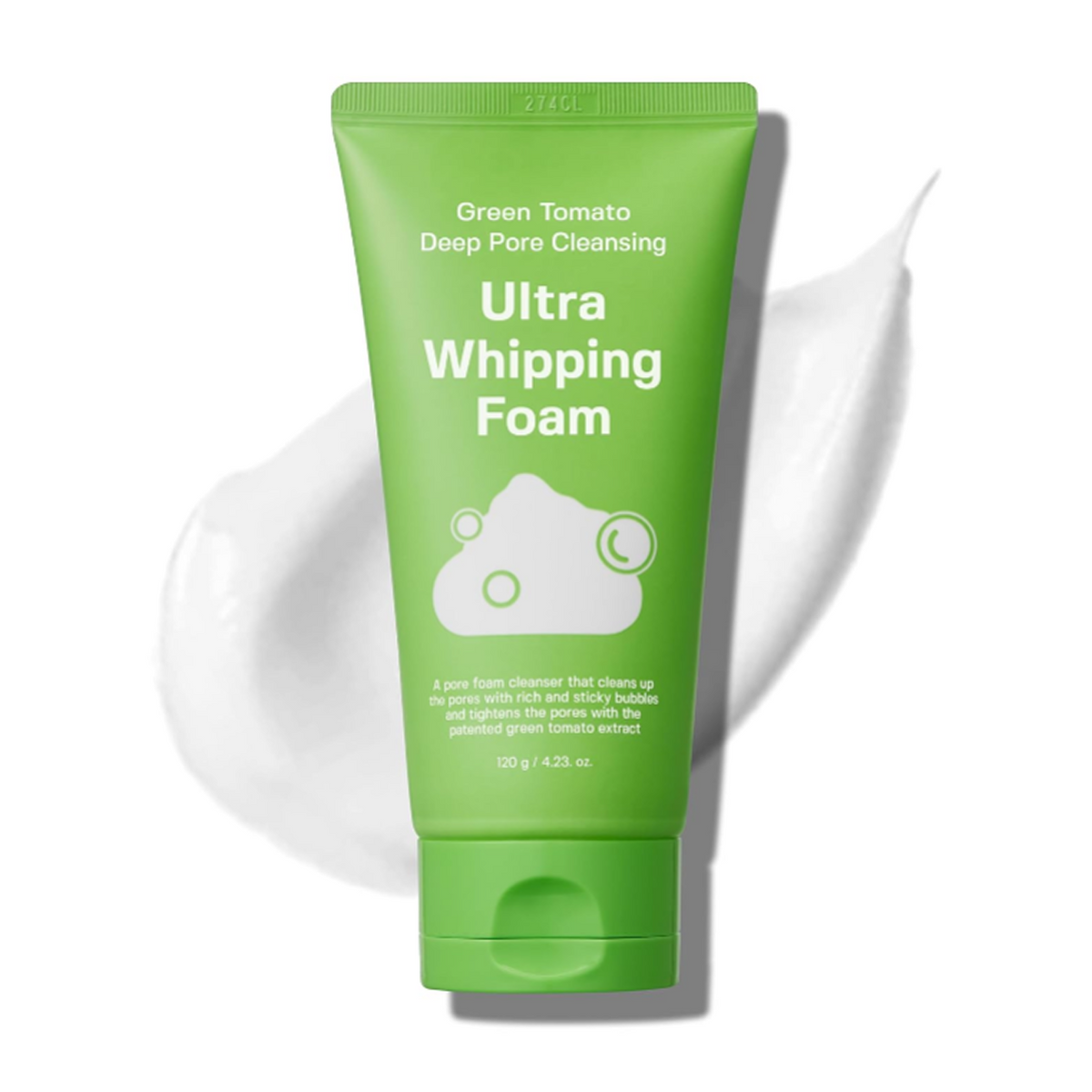 [SUNGBOON EDITOR] Green Tomato Deep Pore Cleansing Ultra Whipping Foam 120ml