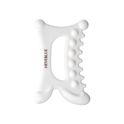 [HEVEBLUE] Natural White Clay Relaxing Homecare Gua Sha