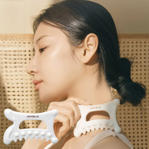 [HEVEBLUE] Natural White Clay Relaxing Homecare Gua Sha