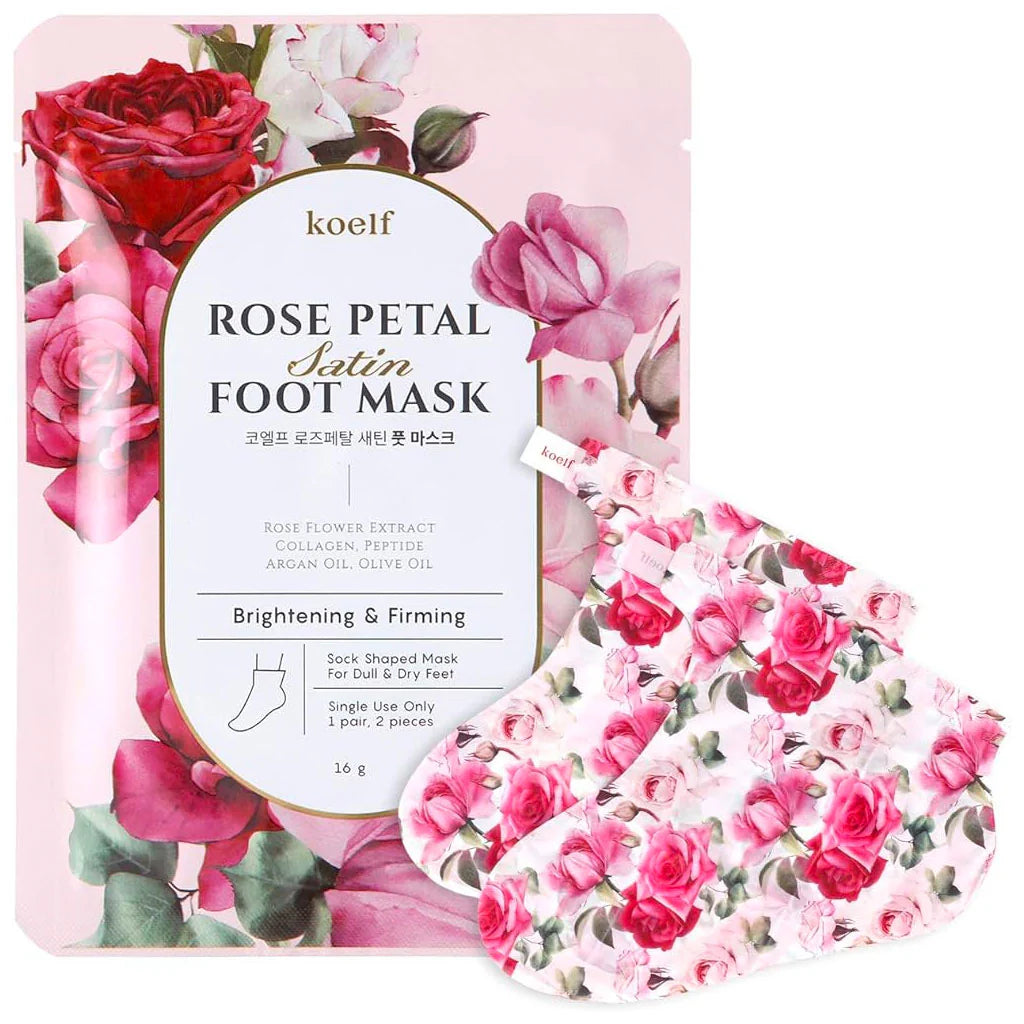[KOELF] Rose Petal Satin Foot Mask