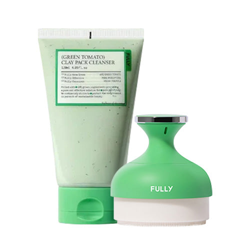 *SPECIAL PRICE* [MOIDA] FULLY Green Tomato Clay Cleanser+ Brush set