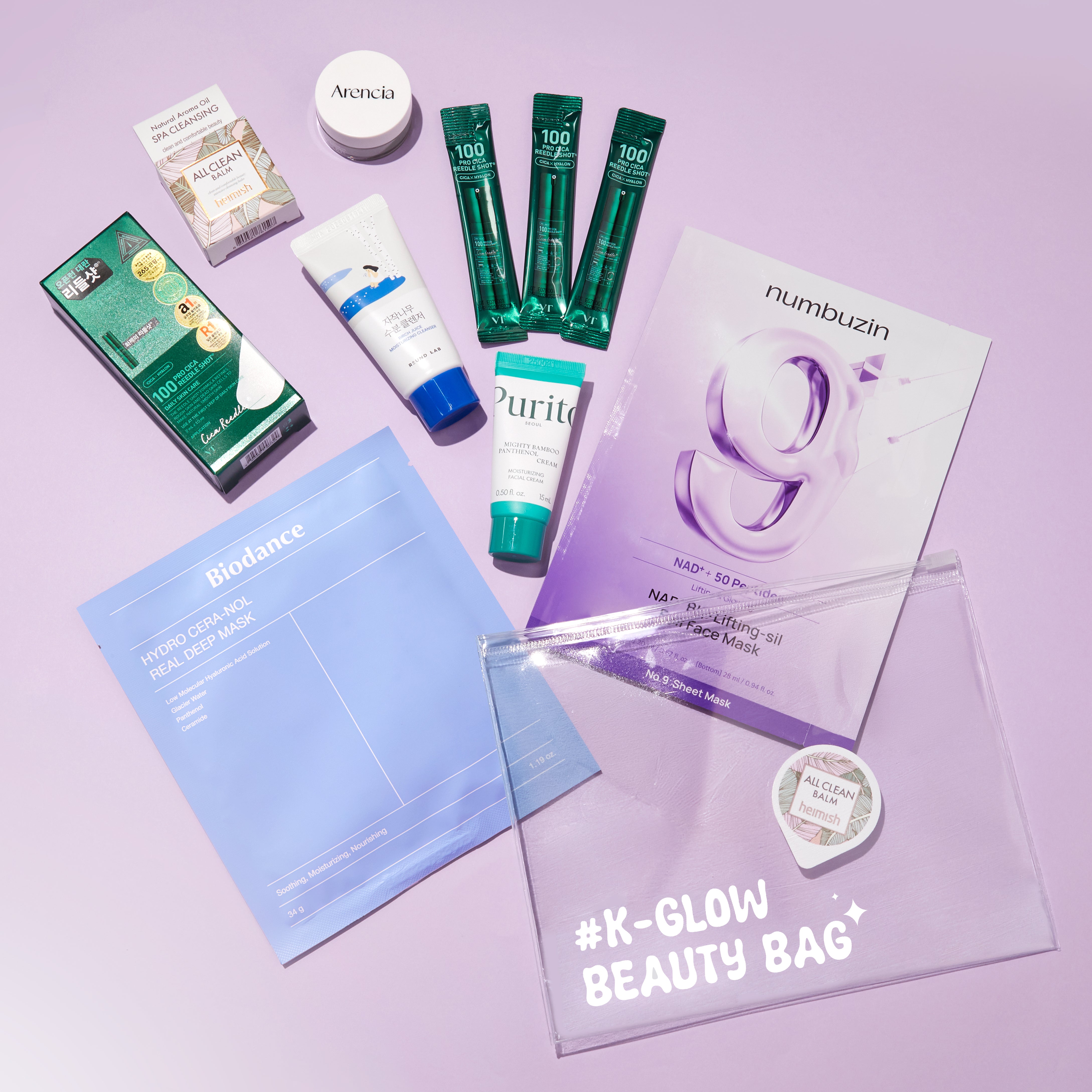 [MOIDA] K-Beauty Glow Bag (7 Items + Pouch)