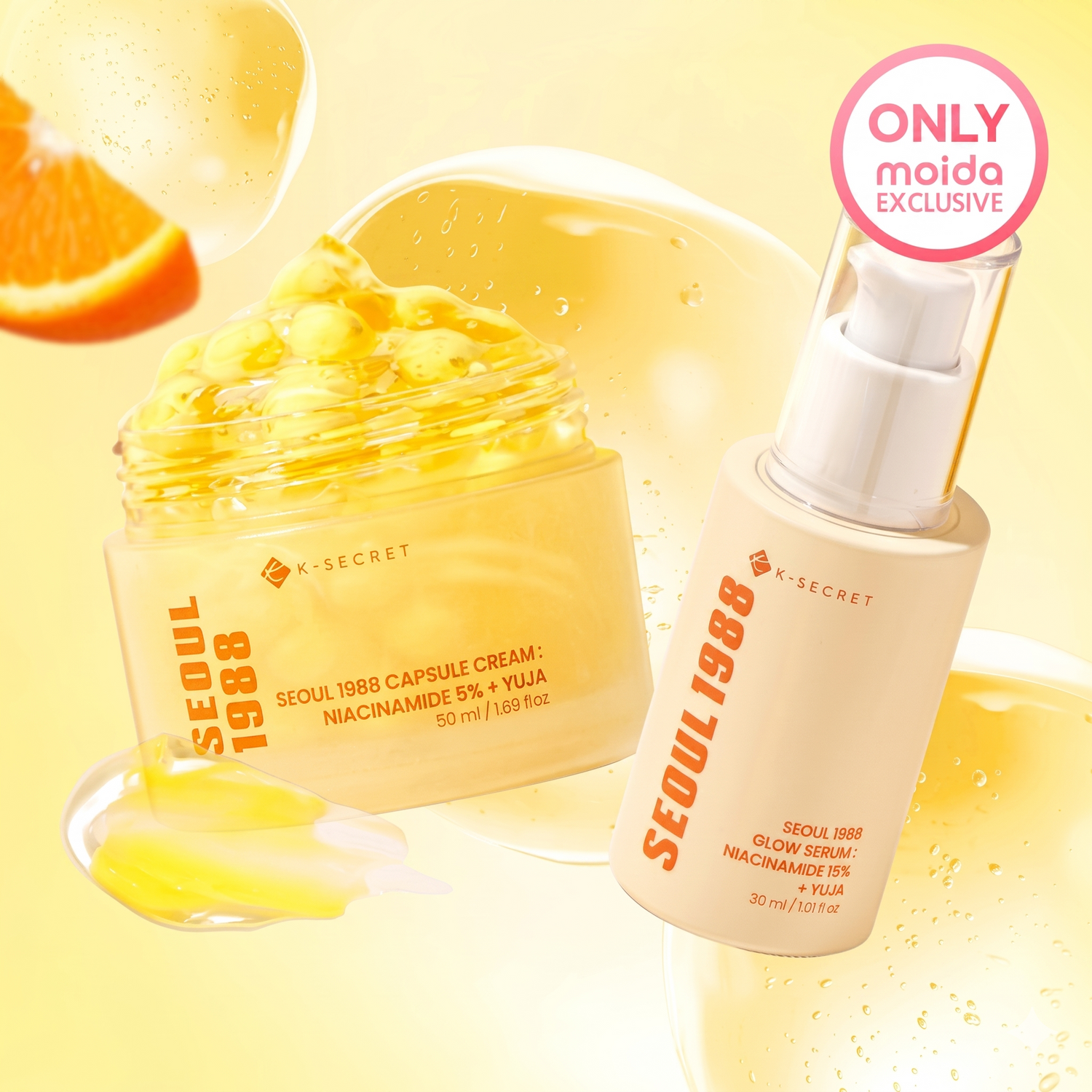 *Special Price* MOIDA SET [KSECRET] SEOUL 1988 Niacinamide + Yuja Set (Serum + Cream)