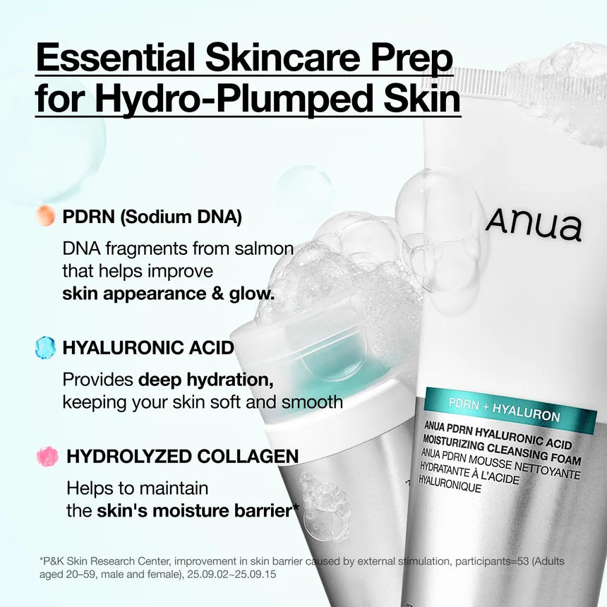 [Anua] PDRN Hyaluronic Acid Moisturizing Cleansing Foam 150ml