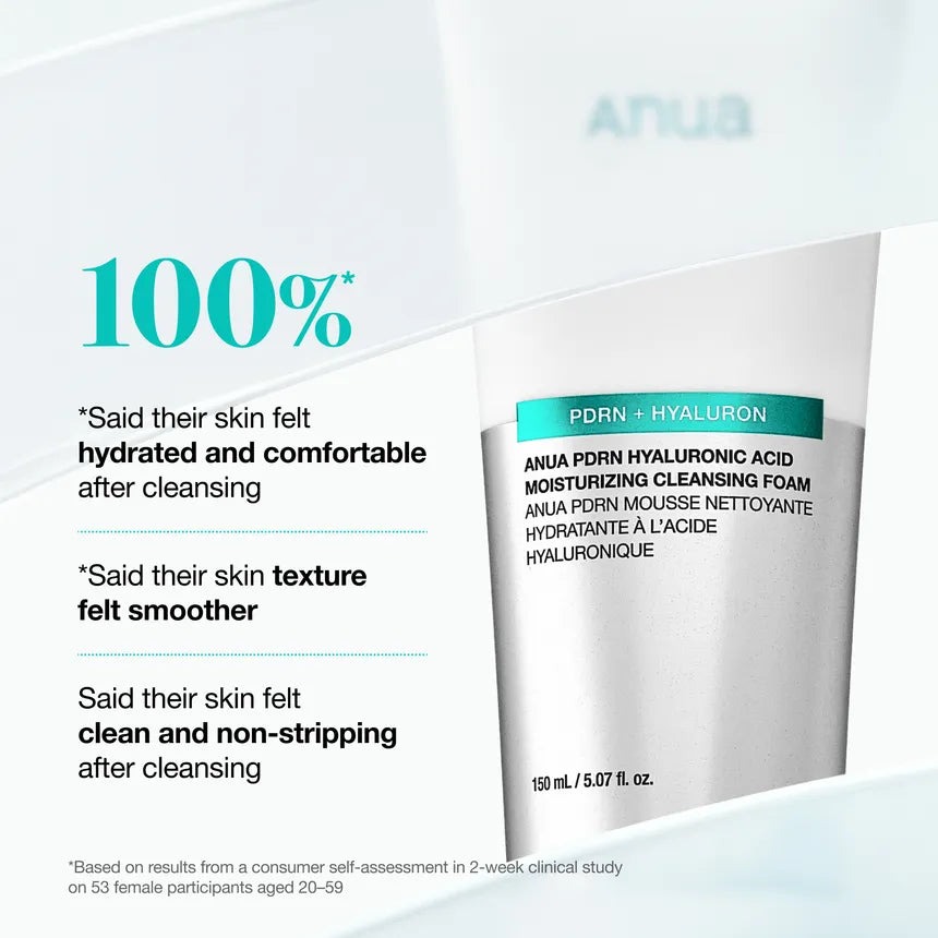 [Anua] PDRN Hyaluronic Acid Moisturizing Cleansing Foam 150ml