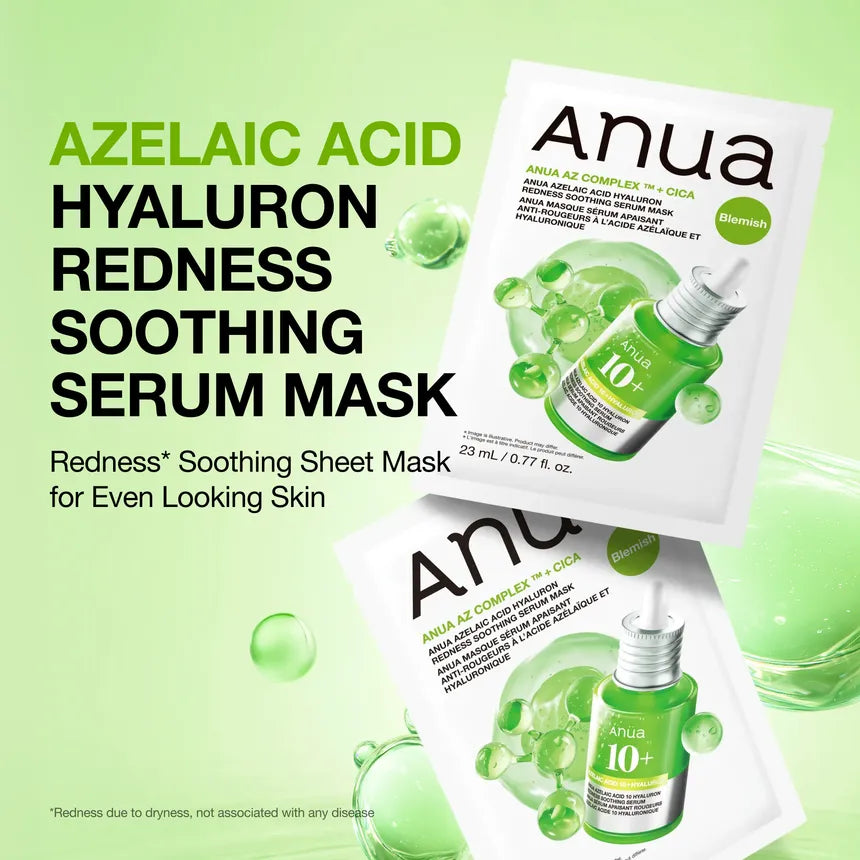 [Anua] Azelaic Acid Hyaluron Redness Soothing Serum Mask 23ml (1ea)
