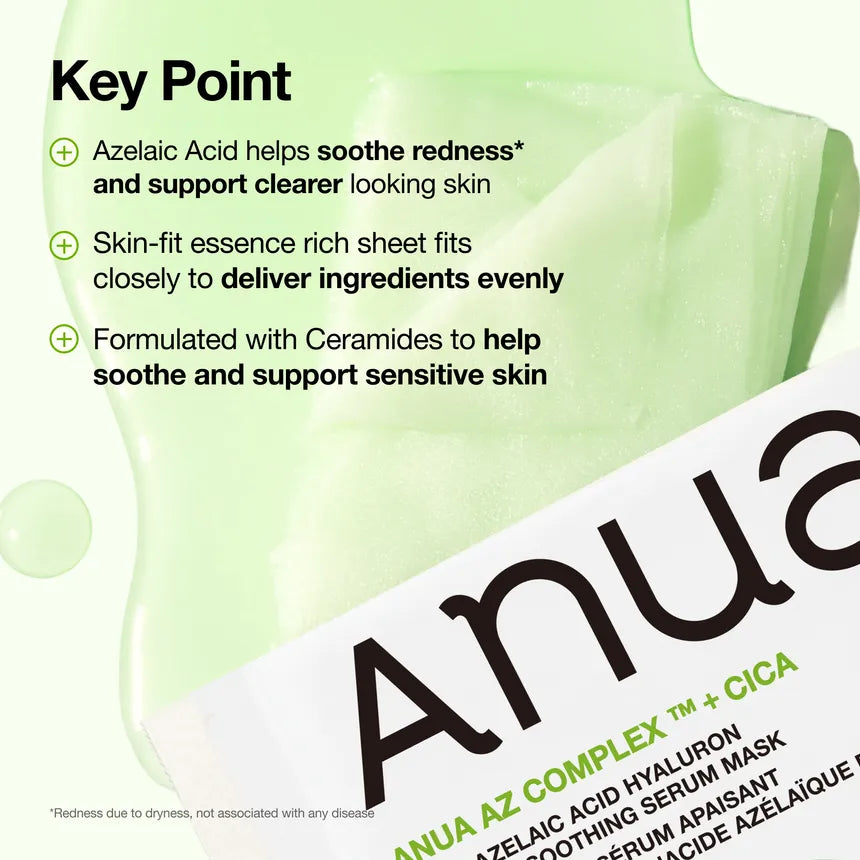 [Anua] Azelaic Acid Hyaluron Redness Soothing Serum Mask 23ml (1ea)