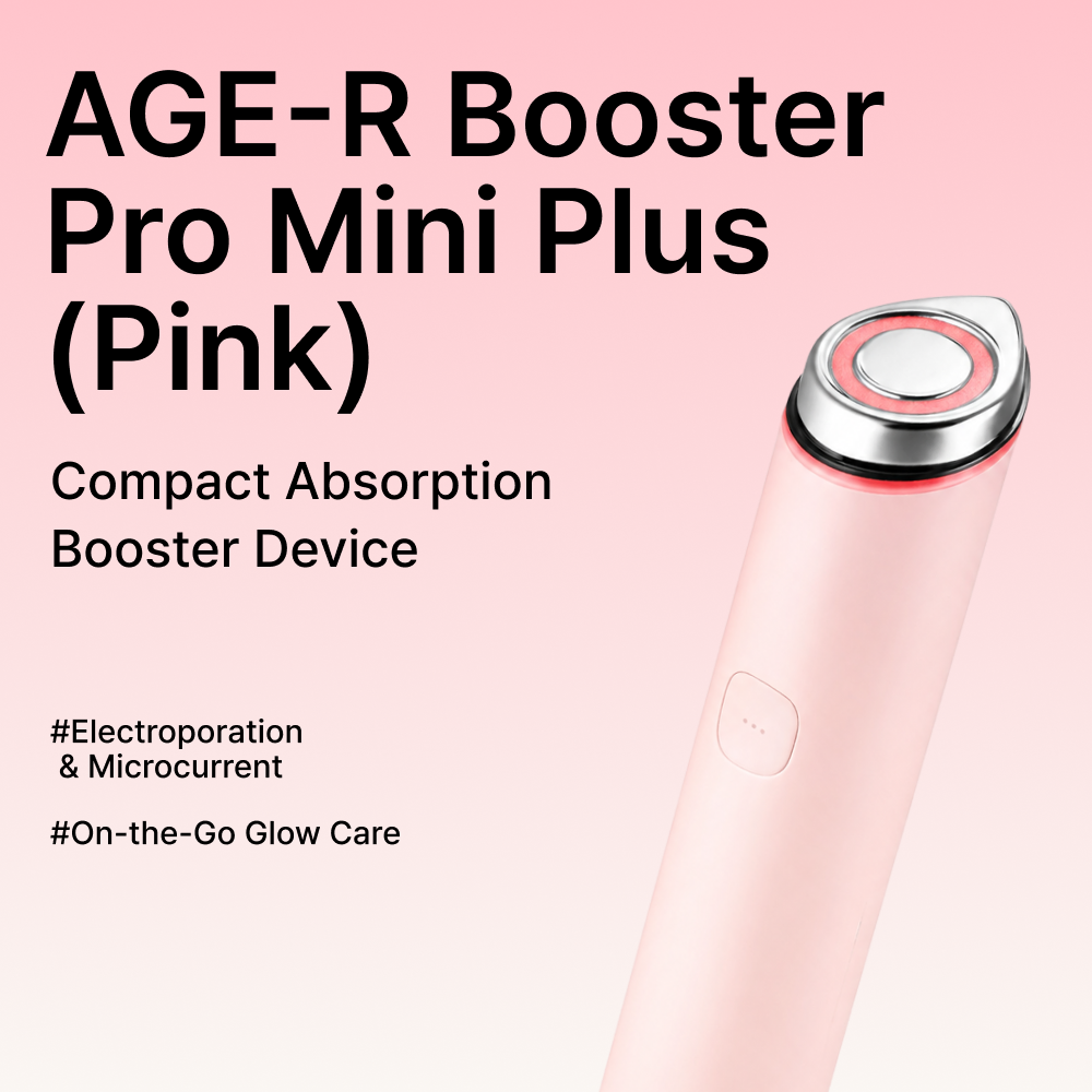 MOIDA SET [MEDICUBE] AGE-R Glass Skin Care Routine for Dull & Dehydrated Skin #Pink (AGE-R Booster Pro Mini Plus + AGE-R Booster Cleanser + Cleansing Foam + Gel Cream) *Special Price*