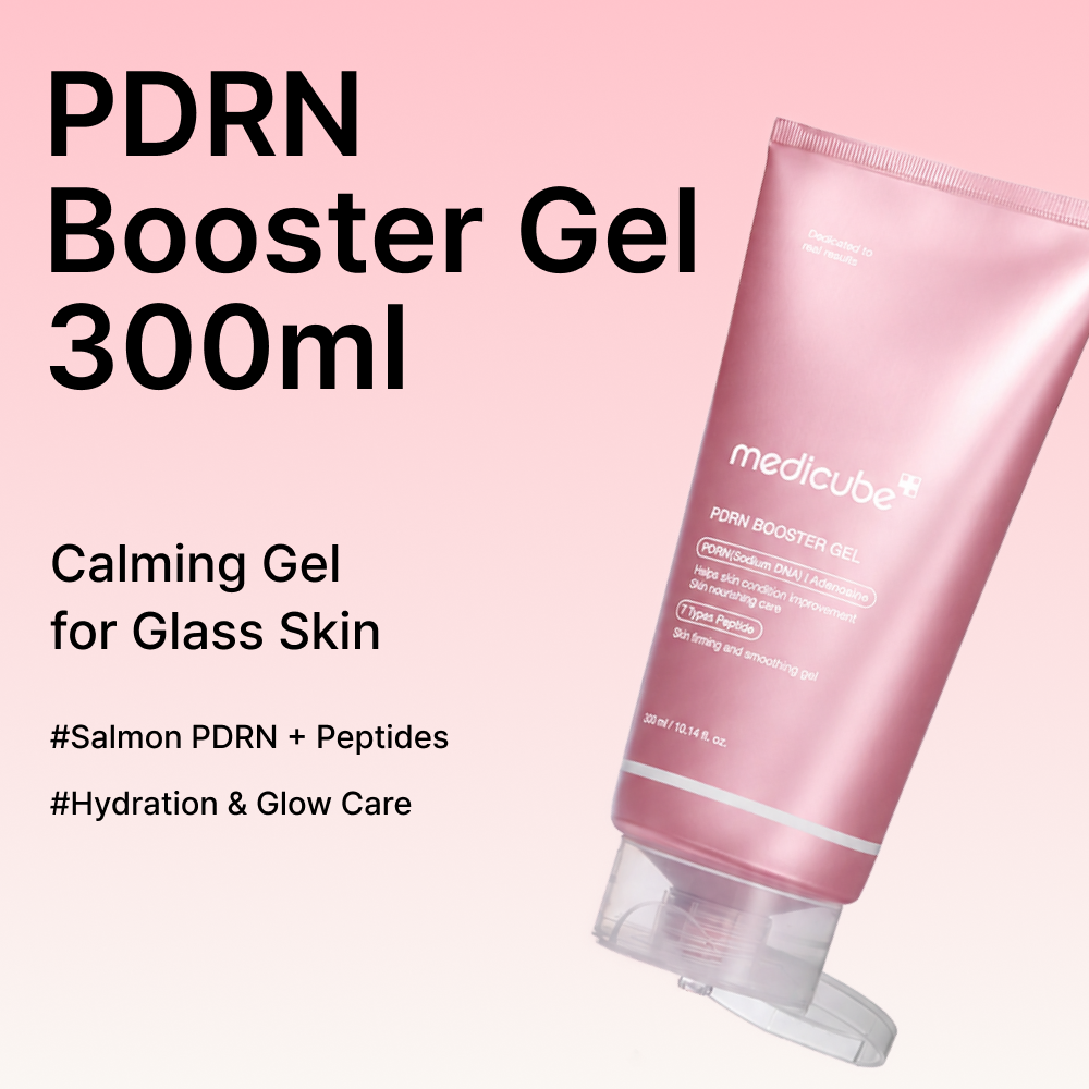 MOIDA SET [MEDICUBE] AGE-R Glass Skin Care Routine for Dull & Dehydrated Skin #Pink (AGE-R Booster Pro Mini Plus + AGE-R Booster Cleanser + Cleansing Foam + Gel Cream) *Special Price*