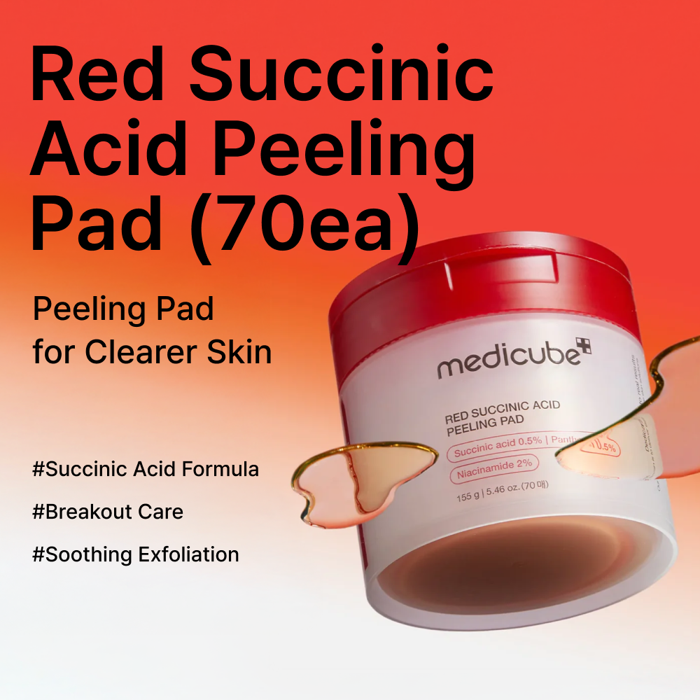 MOIDA SET [MEDICUBE] Red Acne Care Routine for Blemish-Prone & Sensitive Skin (Cleansing Foam + Peeling Pad + Cream) *Special Price*