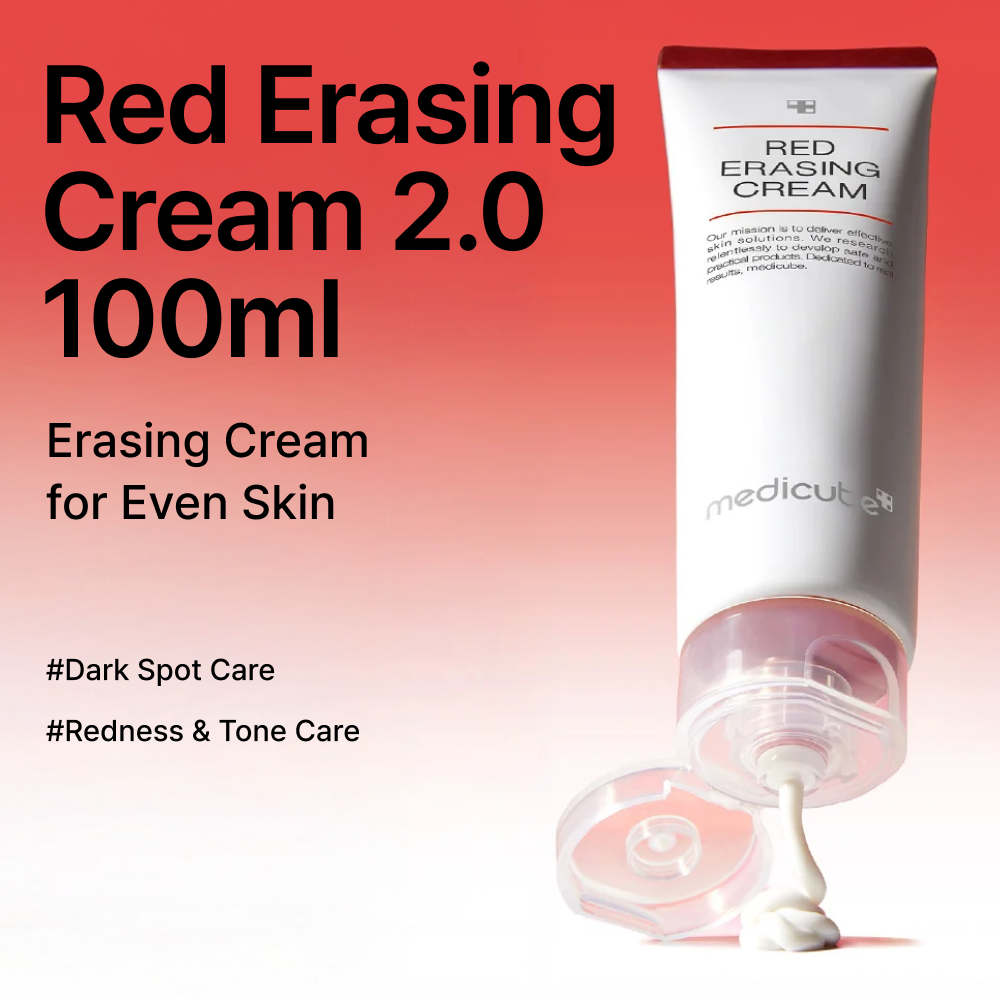 MOIDA SET [MEDICUBE] Red Acne Care Routine for Blemish-Prone & Sensitive Skin (Cleansing Foam + Peeling Pad + Cream) *Special Price*