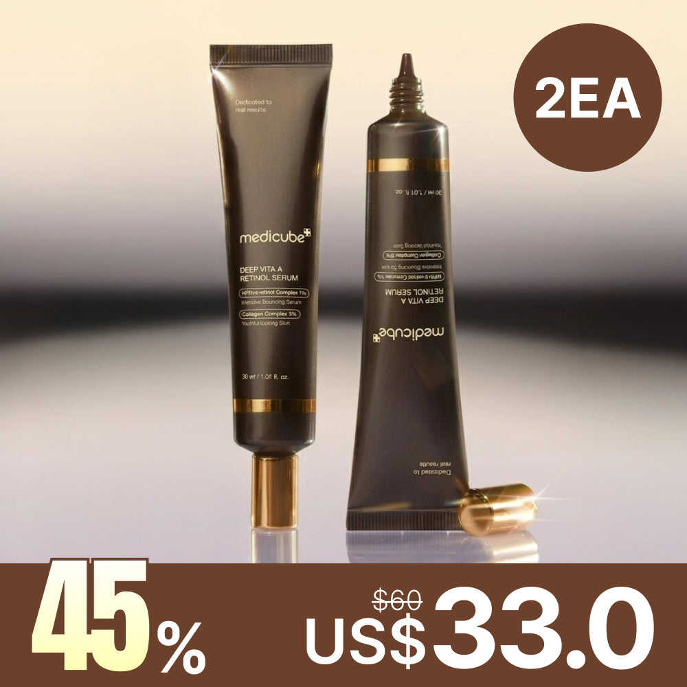 *Special Price* 2EA [Medicube] Deep Vita A Retinol Serum 30ml Double Pack (2ea)