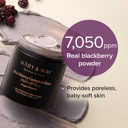 [Mary&May] Blackberry Complex Glow Wash off Pack 125ml