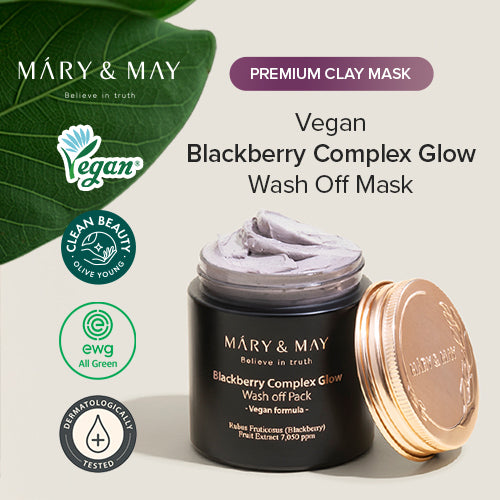 [Mary&May] Blackberry Complex Glow Wash off Pack 125ml