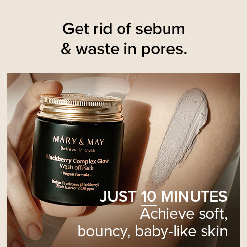 [Mary&May] Blackberry Complex Glow Wash off Pack 125ml