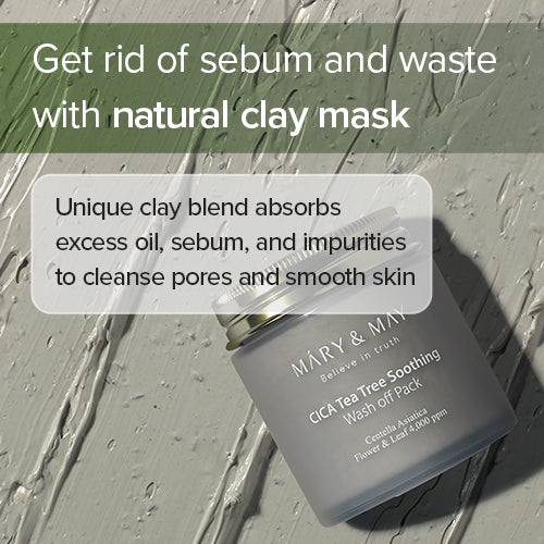 [Mary&May] Cica TeaTree Soothing Wash off Pack 125ml
