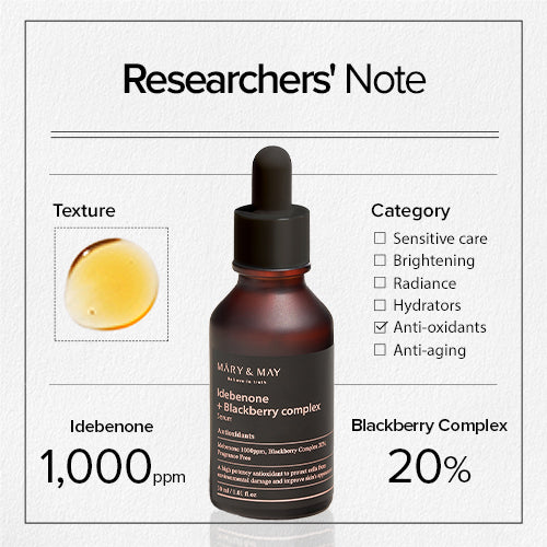 [Mary&May] Idebenone + Blackberry Complex Serum 30ml