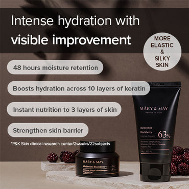 [Mary&May] Idebenone Blackberry Intense Cream 100g (Tube)