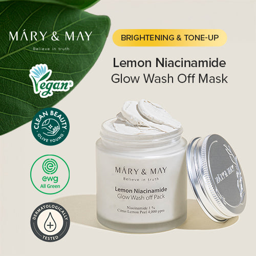 [Mary&May] Lemon Niacinamide Glow Wash off Pack 125ml