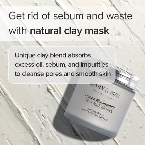 [Mary&May] Lemon Niacinamide Glow Wash off Pack 125ml