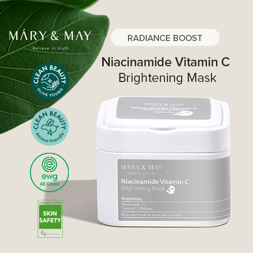 [Mary&May] Niacinamide Vitamin C Brightening Mask (30ea)