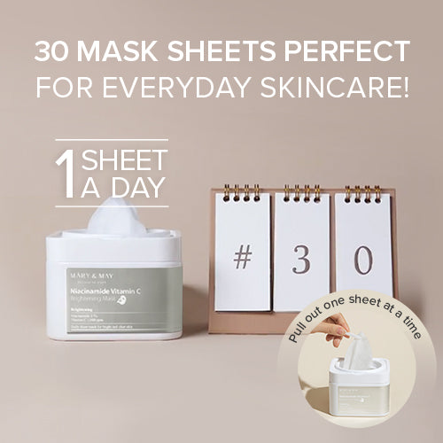 [Mary&May] Niacinamide Vitamin C Brightening Mask (30ea)