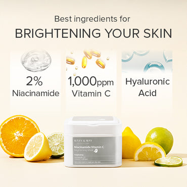 [Mary&May] Niacinamide Vitamin C Brightening Mask (30ea)