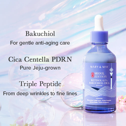[Mary&May] *Seoul Edition* Retinol 0.1% Bakuchiol Cica Serum 80ml