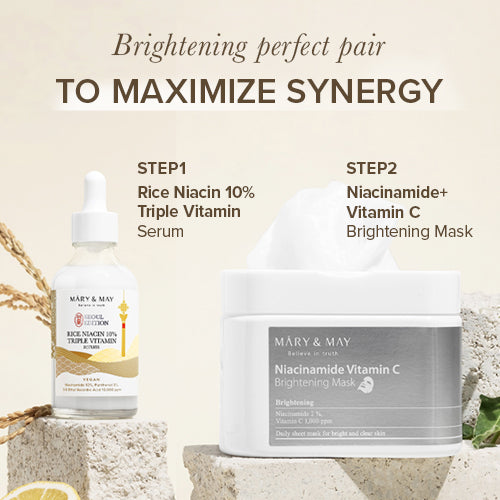[Mary&May] *Seoul Edition* Rice niacin 10% Triple Vitamin Serum 80ml