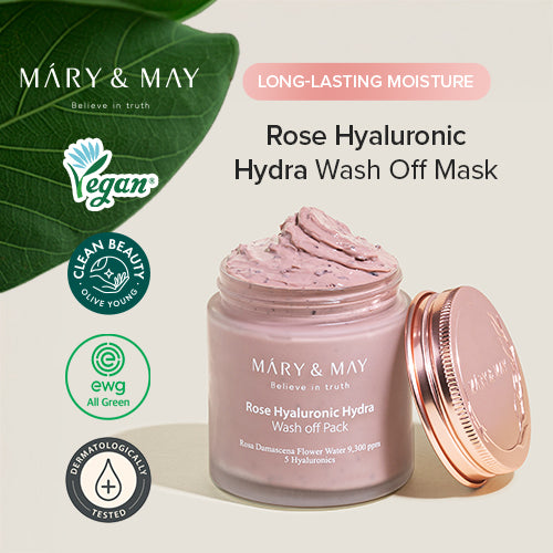 [Mary&May] Rose Hyaluronic Hydra Wash off Pack 125ml