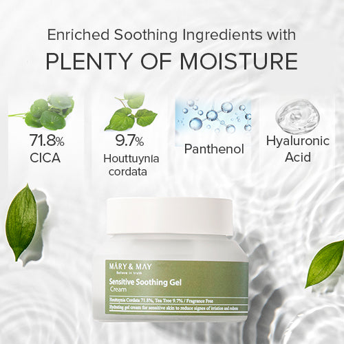 [Mary &amp; May] Gel Calmante Sensible Crema Antimanchas