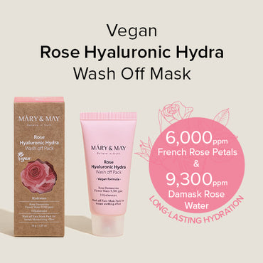 [Mary&May] Rose Hyaluronic Hydra Wash off Pack 30ml