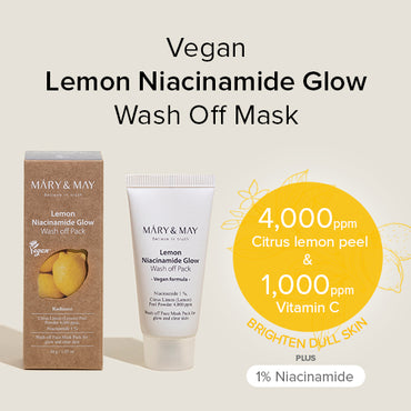 [Mary&May] Lemon Niacinamide Glow Wash off Pack 30ml