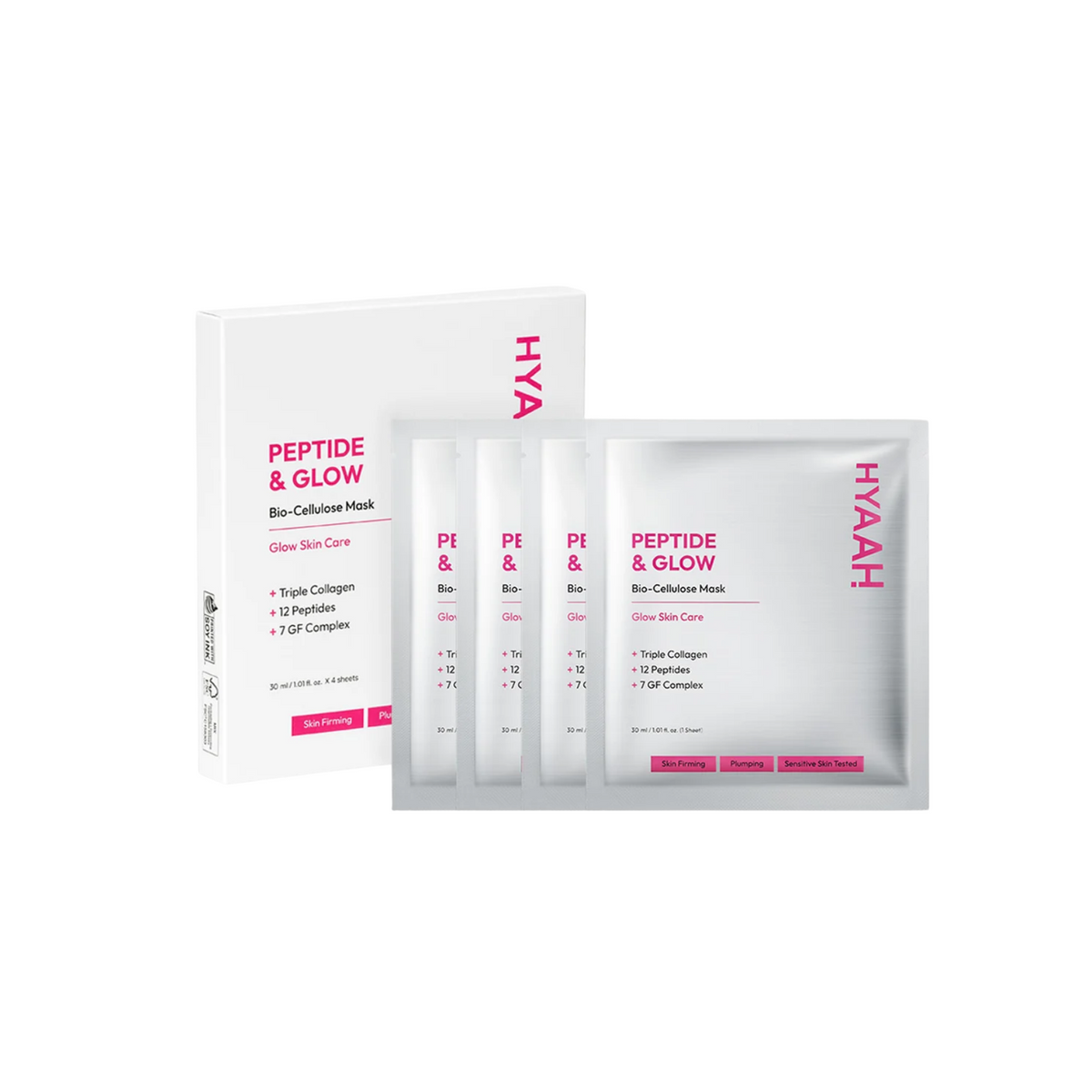 [HYAAH] Biocellulose Mask (4ea) (3 types)