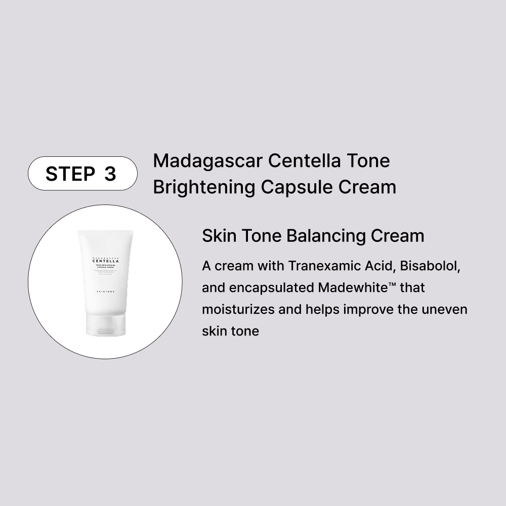 MOIDA SET [SKIN1004] Madagascar Tone Brightening Set for Dull & Uneven Skin (Cleansing Foam + Ampoule + Cream) *Special Price*