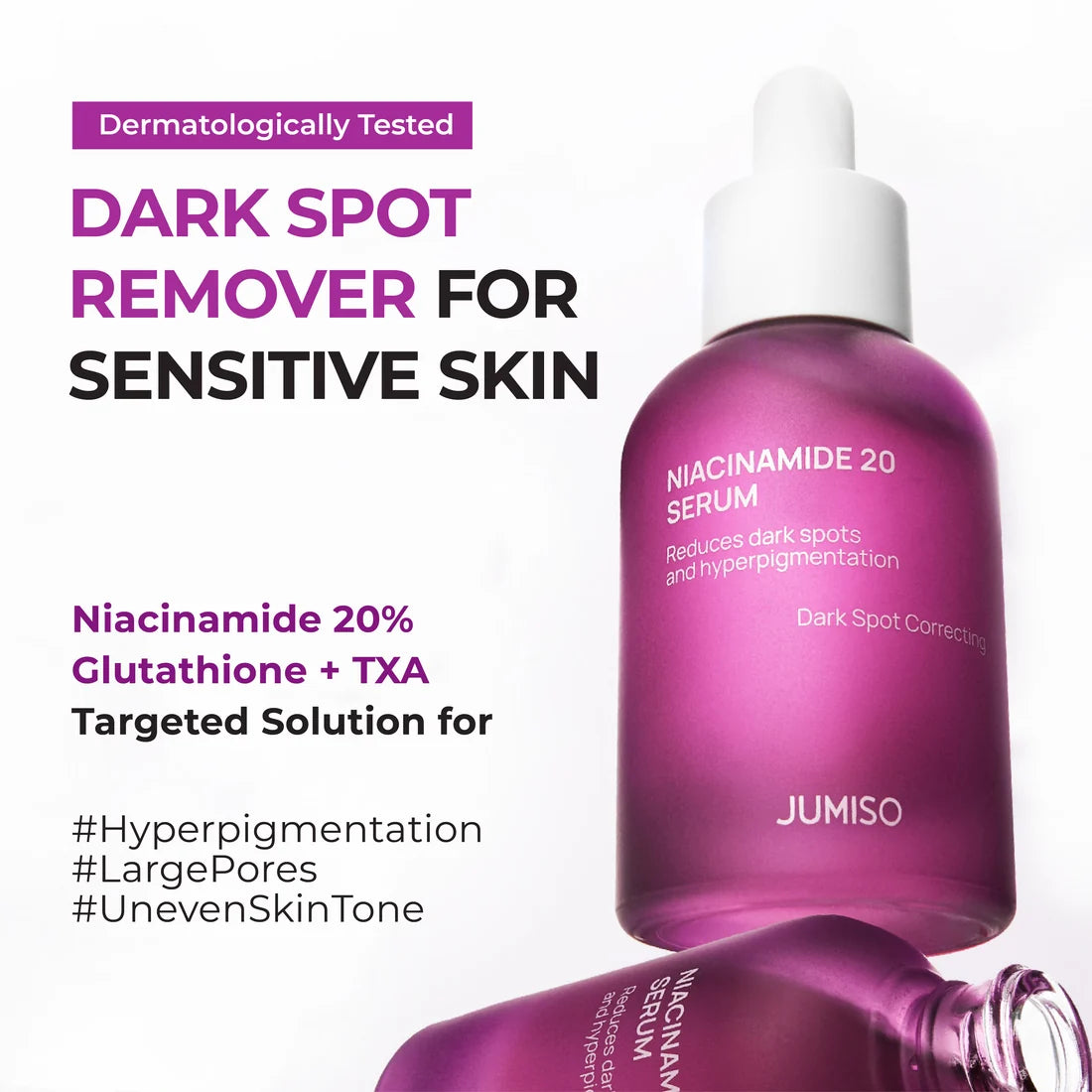 MOIDA SET [Jumiso] Niacinamide Brightening Routine Set for Dark Spots & Uneven Texture (Niacinamide 20 Serum + Toner + Overnight Cream) *Special Price*