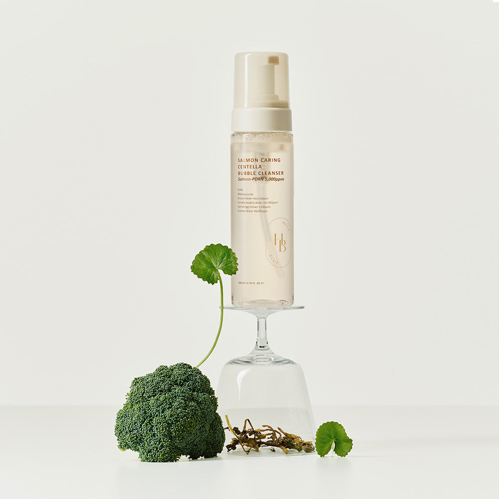 [HEVEBLUE] Salmon Caring Centella Bubble Cleanser 200ml