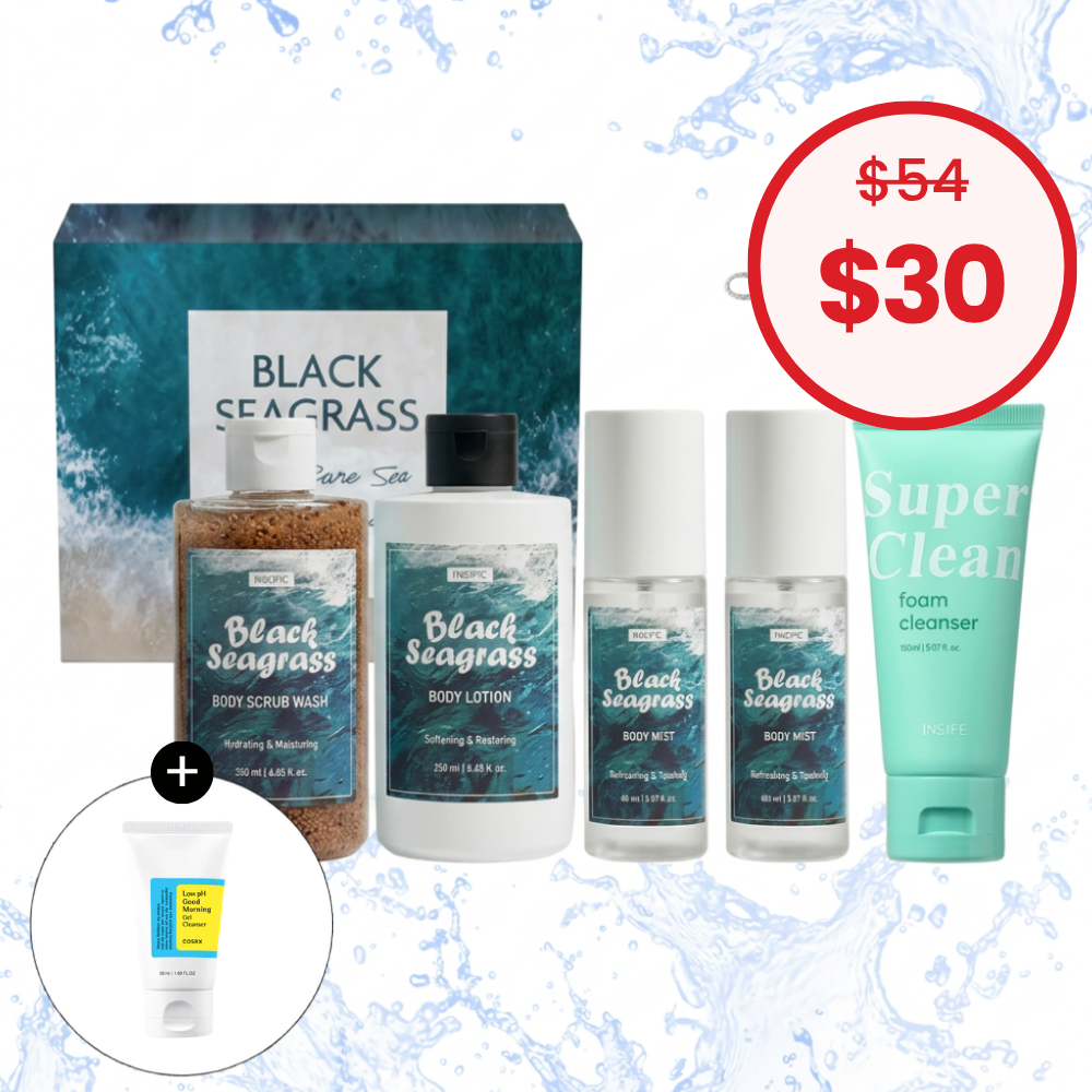 *Special Price* [NACIFIC] Black Seagrass Body Set